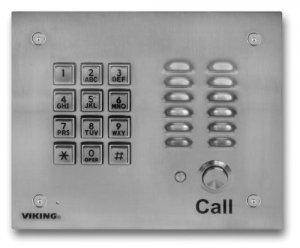 Viking VK-K-1700-3EWP Stainless Steel Vandal Resistant Entry Phone Wit