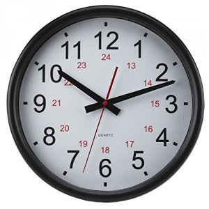 Sima OP201 24-hour Wall Clock 14 Inch