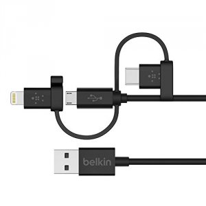 Belkin F8J050bt04-BLK Universal Cable Microusb Usbc