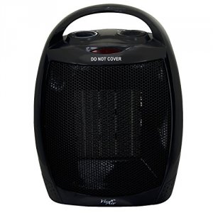 Vie VA-708B 1500w Portable 2-settings Black Ceramic Heater With Adjust