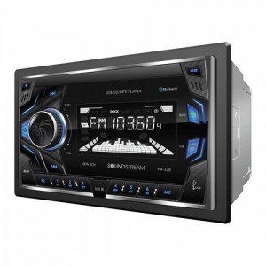 Soundstream VM22B 2-din Digital Audio Head Unit W 32gb Usb Sd Aux  Blu