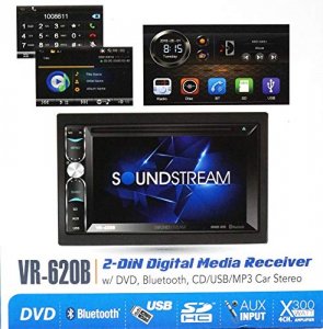 Soundstream VR620B 6.2 Double Din Dvdcd W Bluetooth  Rearview Camera I