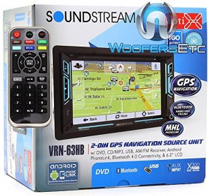 Soundstream VRN63HB 2-din Aptix Source Unit W Igo Gps Phonelink Blueto