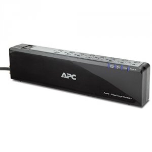 Apc P8V Apc Up  Premium Audiovideo Surge Protector 8 Outlet With Coax 