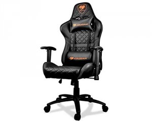 Cougar ARMOR ONE BLACK Ft Armor One Black Gaming Chair Breathable Pvc 