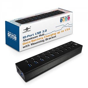 Vantec UGT-AH110U3-BK Ugt-ah110u3-bk 10-port Usb 3.0 Aluminum All Data