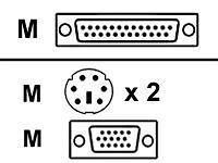 Vertiv CUFC-8 Cable 8ft Vga Univ Kbd  Mse