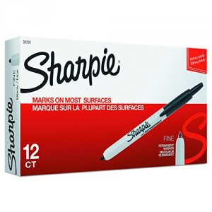 Dymo 32701 Sharpie Rt Fine 12 Pack O S Black