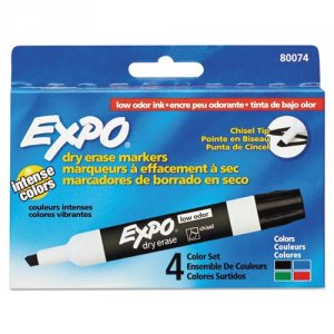 Dymo 80074 Expo Low Odor 4 Box Asst Chisel