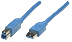 Manhattan 325400 Usb 3.0, Type-a Male To Type-b Superspeed Male, 5 Gbp