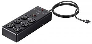 Monoprice 35100 Heavy Duty 6 Outlet Metal Surge Power Box, 540 Joules,