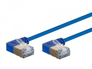 Monoprice 31017 Slimrun Cat6a 90 Degree 36awg Sstp Ethernet Network Ca