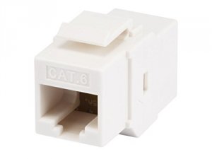 Monoprice 7303 Cat6 Inline Coupler Keystone Jack - Whte