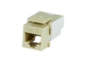 Monoprice 10040 Cat5e Punch Down Keystone Jack - Beige