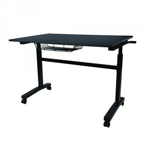 Atlantic 33908049 Height Adjustable Desk Black