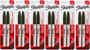 Dymo 30162PP Sharpie Fine Blk 2 Card