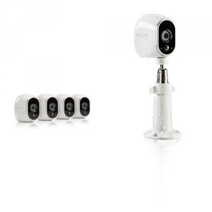 Netgear VMS3430-100NAS Arlo 4 Wire-free Hd Camera Security System - Ca