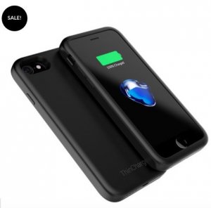 Chargetech CT-600033 Chargetech Thincharge Iphone 78 Battery Case - Bl