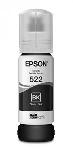 Original Epson T522120-S T522 Dye Black Ink Bottle W Sensormatic