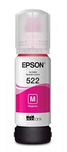 Original Epson T522320-S T522 Dye Magenta Ink Bottle W Sensormatic