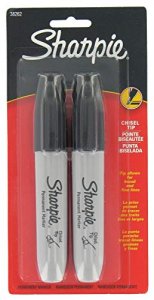 Dymo 38262PP Sharpie Chisel 2pk Blk