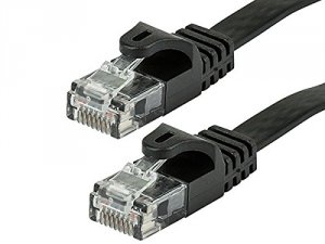 Monoprice 9547 Cat5e Flat Ethernet Patch Cable - 3ft - Black