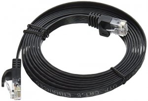 Monoprice 9549 Cat5e Flat  Patch Cable_ 7ft Black