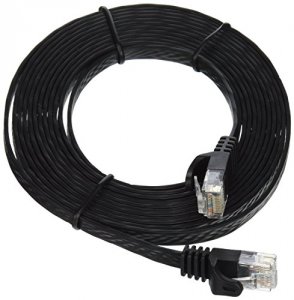 Monoprice 9550 Cat5e Flat  Patch Cable_ 10ft Black