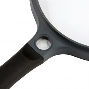 Carson SG14 5 Inch Soft-grip Magnifier 2x With 11.5x Spot Lens And Cas