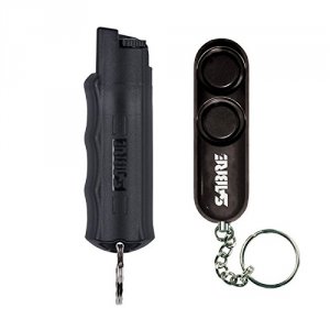 Sabre HCPABKOC Pepper Spray  Personal Alarm Safety Kit Black