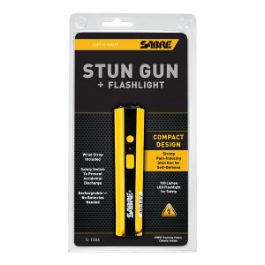 Sabre S1006YW Stun Gun With Led Light  Safety Strap - Yellow