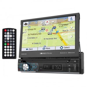 Soundstream VRN74HB Single Din 7 Flipout Touchscreen Amfmcddvdbt Mirro