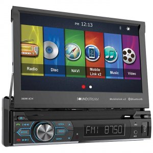 Soundstream VRN74HB Single Din 7 Flipout Touchscreen Amfmcddvdbt Mirro