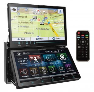 Soundstream VRNDD7HB Double Din Bt Dvd Nav. Unit With Dual 7 Screens