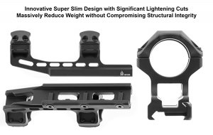 Utg AIR12250 Accu-sync 1 Inch High Profile 50mm Offset Picatinny Rings