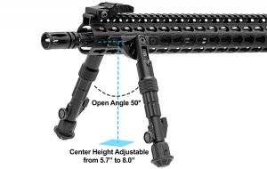 Utg TLBPDK01 Recon Flex Keymod Bipod Matte Black Cent. Ht. 5.7 Inch-8 