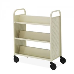 Bretford BOOV1-PB Book  Utility Truck Cart With 3 Doubled-sided Slante