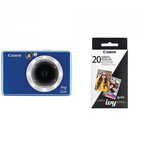 Canon 3879C003 Ivy Cliq+ 8 Megapixel Instant Digital Camera - Sapphire