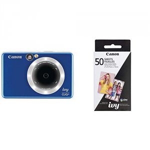 Canon 3879C003 Ivy Cliq+ 8 Megapixel Instant Digital Camera - Sapphire