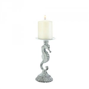 Gallery 10018240 White Seahorse Candleholder