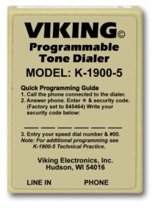 Viking VK-K-1900-5 Vk-k-1900-5 Viking Hot Dialer With Touch Tone