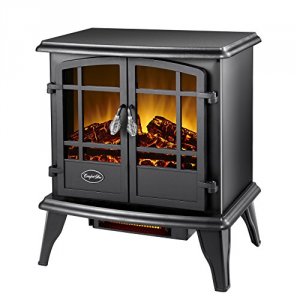 World EQS130 Cg Kyston Quartzelecstove Blk