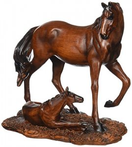 Accent 10017220 Mother And Foal Horse Statue