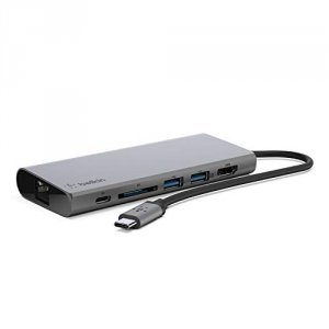 Belkin F4U092btSGY Usb C Mm Hub Power Space Gray