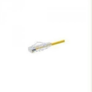 Unirise 10127 Clearfit Cat6 Patch Cable, Yellow, Snagless, 6ft