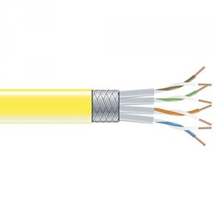 Black EVNSL0272YL-1000 Cat6 Stp Strd. Pvc Bulk 26 Awg 1000 Feet