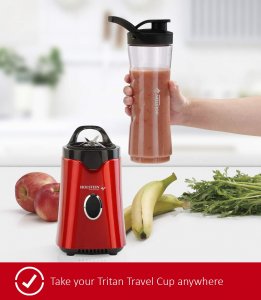 Holstein HH0914902RM Housewares Personal Blender Metallic Red