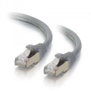 C2g 00639 2ft Cat6 Gray Snagless Stp