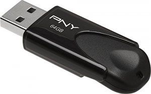 Pny P-FD64GATT4-GE 64gb Black Usb Flash Drive 2.0