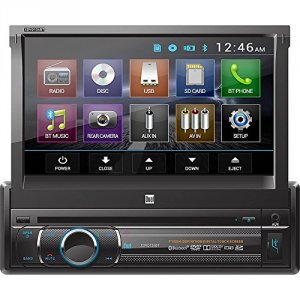 Dual XDVD136BT Bluetooth 7 Inch Motorized Touch Screen Dvdcdmp3amfm Fr